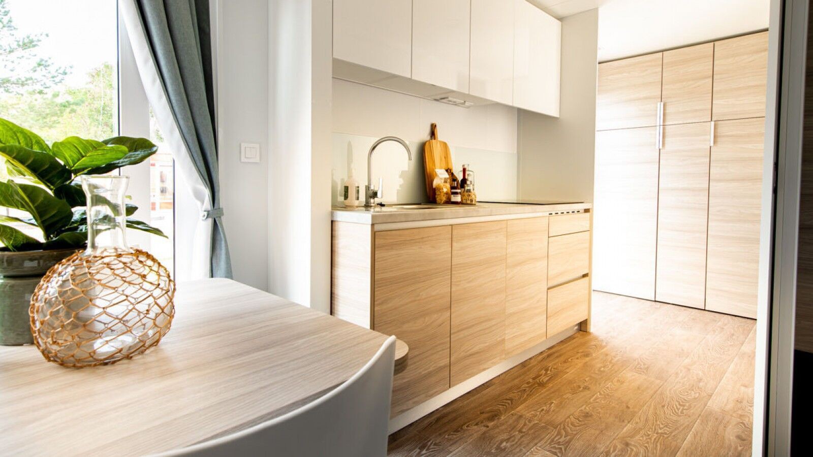 Keuken met inbouwapparatuur